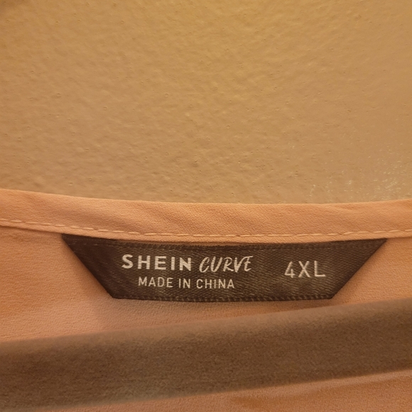 Shein Curve 4xl Pink Blouse - Picture 3 of 4